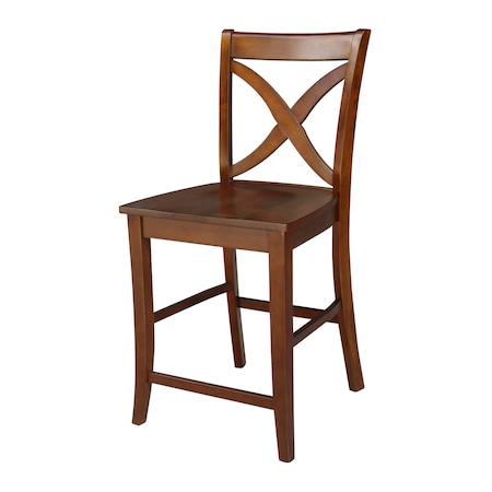 International Concepts Vineyard Counter Height Stool, 24" Seat Height, Espresso S581-142